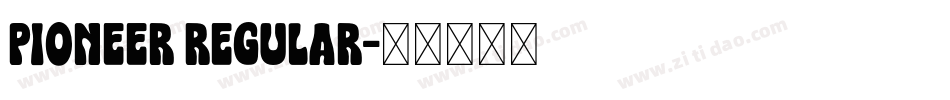 Pioneer Regular字体转换